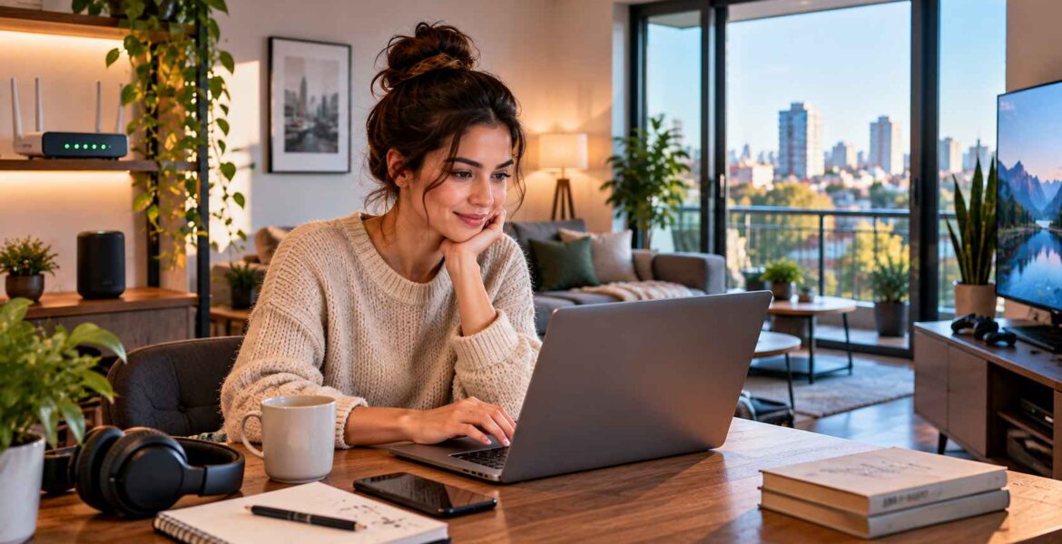Cozy Cityview Work From Home